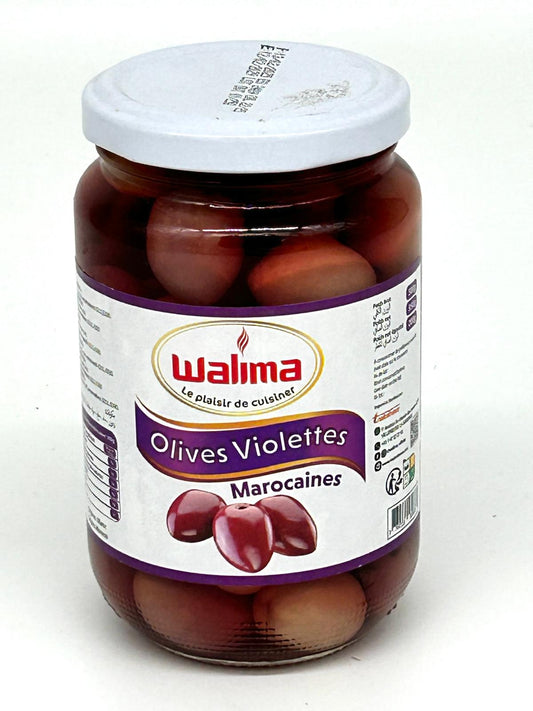 Olives violettes marocaines en bouteille