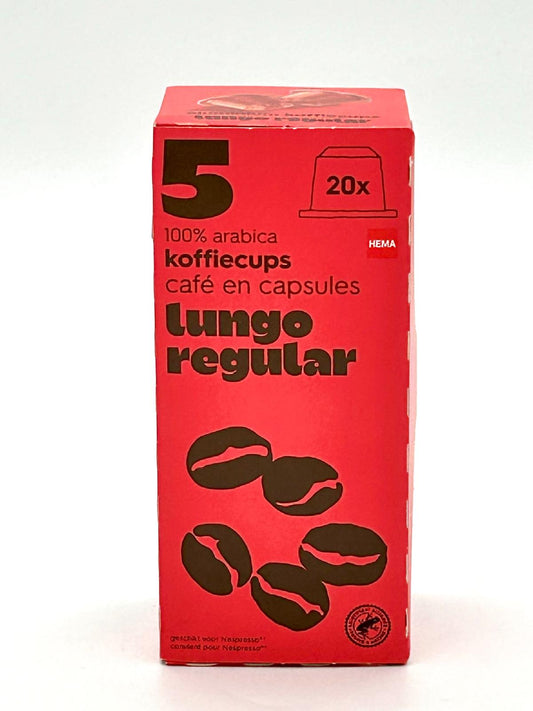 Capsule de café Lungo regular x20