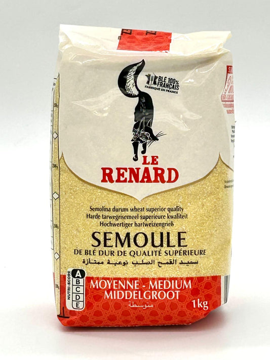Semoule moyenne le Renard 1kg