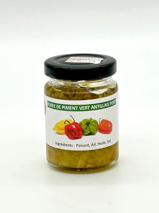 Purée de piment vert Antillais fort