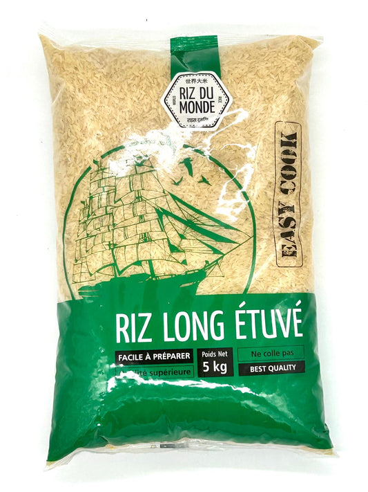 RIZ DU MONDE Riz Long Etuvé 5kg