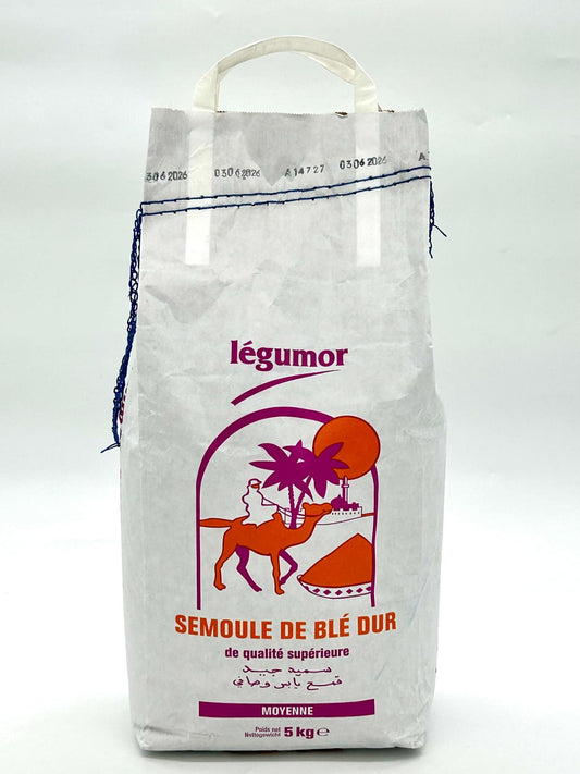Semoule de Blé Dur Moyenne Légumor 5kg